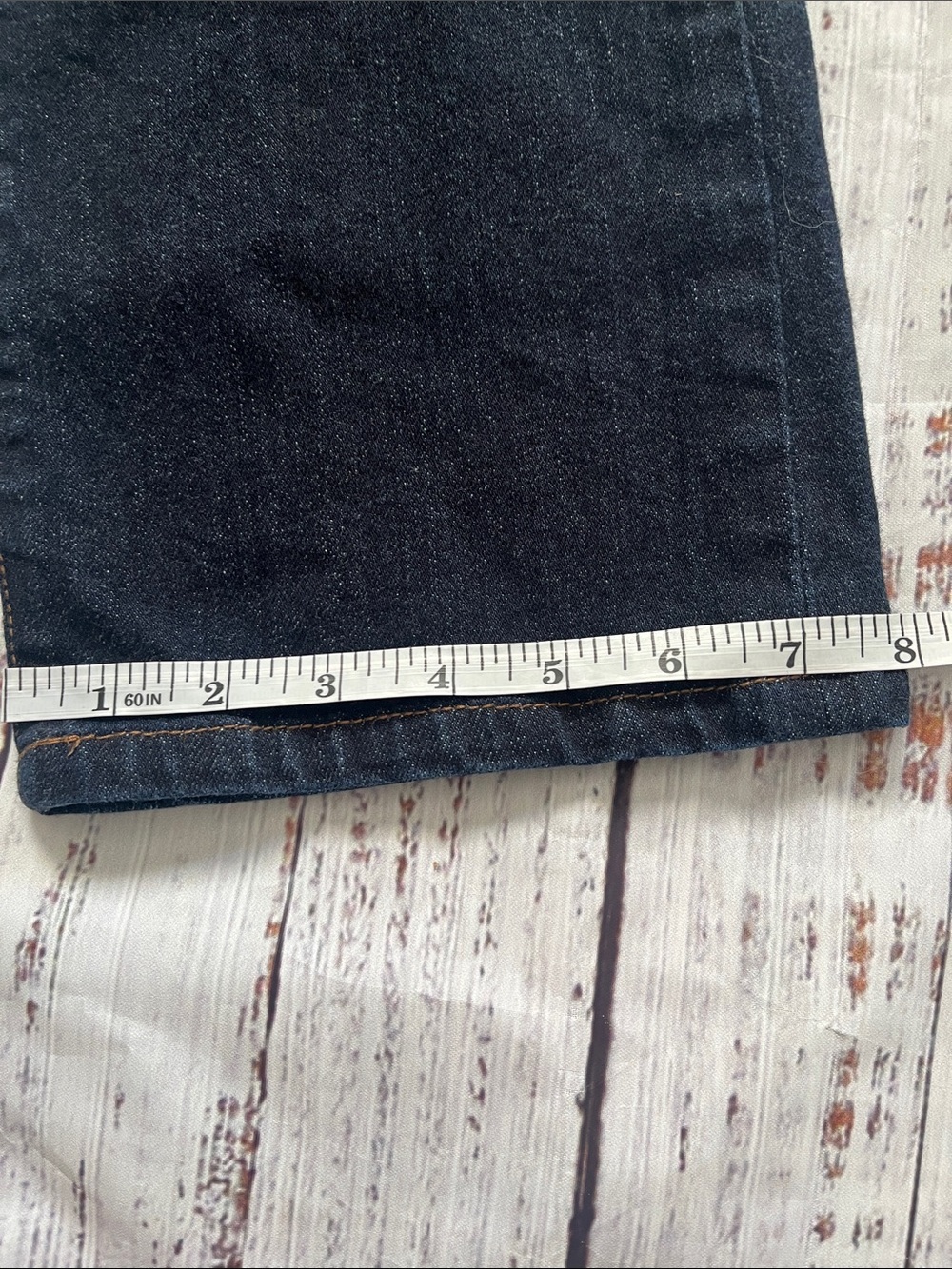 Ralph Lauren LRL High Rise Dark Wash Classic Straight Leg Jeans Size 12 Women’s - Picture 4 of 9